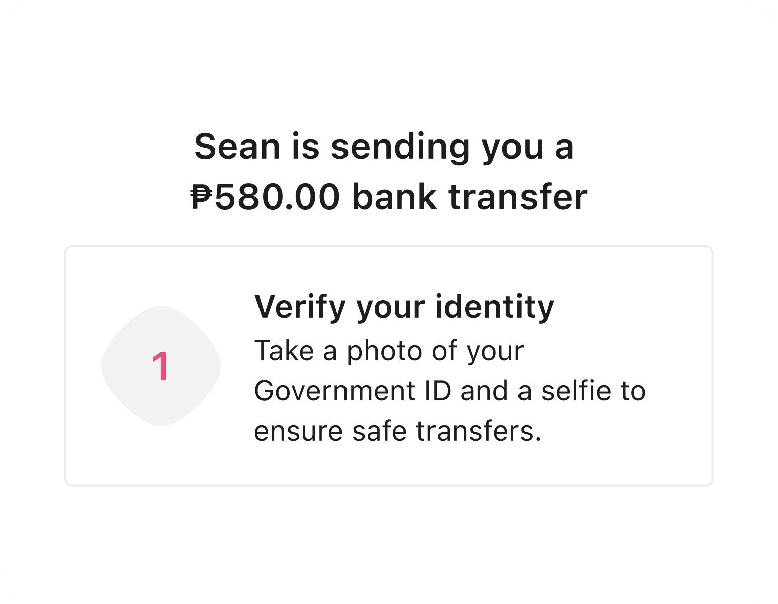 Verify your bank transfer recipient